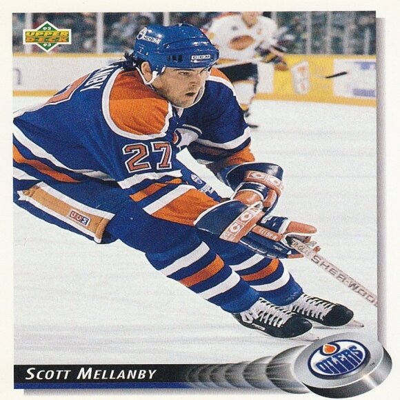 Scott Mellanby Edmonton Oilers NHL Hockey Card Collection - 4 Card Set - Picture 4 of 5